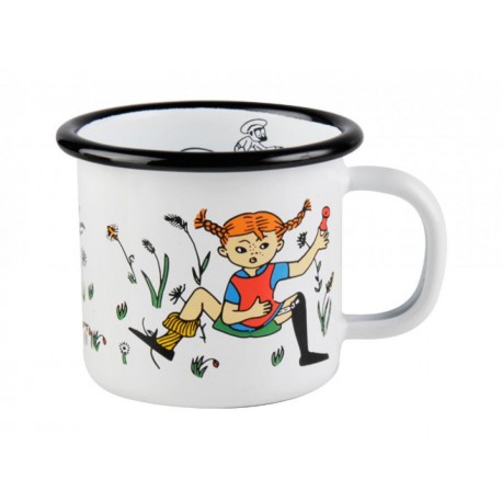 Pippi Longstocking Pippi & Mr Nilsson Enamel Mug 1,5 dl Pippi Longstocking Pippi & Mr Nilsson Enamel Mug 1,5 dl