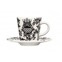 IITTALA Taika Espresso Cup 0,1 L and Saucer 11 cm black