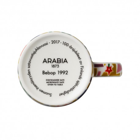 Arabia Finland 100 mug BEBOP 1992 Limited Edition