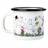 Moomin Happy Family Enamel Mug 1,5 dl Moomin Happy Family Enamel Mug 1,5 dl