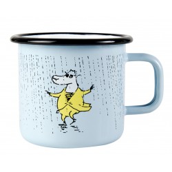 Moomin Enamel Mug Makia Adventures of Moominpappa Make It Rain 3,7 dl