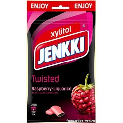 Jenkki Enjoy Raspberry-Liquorice 100g bag chewing gum