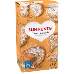 Sunnuntai täysjyväohrajauho 1 kg